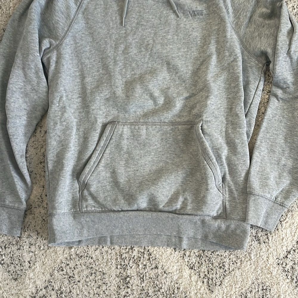 Vans Gray Heather Hoodie Mens Medium - Picture 3 of 8